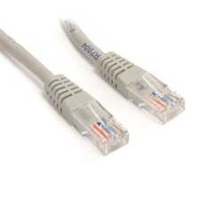 StarTech 50 ft Gray Molded Cat5e UTP Patch Cable (M45PATCH50GR) picture