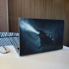 2pcs Giant Monster Silhouette in Forest Dark Fantasy Removable Laptop Skin Decal picture