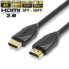 4K HDMI 2.0 Cable UHD HDTV Ultra HD High Speed 2160P HDR 60Hz 18Gbps Dolby HDCP picture