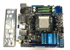 ASUS M4A88T-I DELUXE AMD 880 Mini-ITX Mainboard Sockel AM3 Athlon II 640 4GB RAM picture