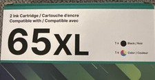 2PK 65XL 65 XL Ink Replacement for HP 65 Black Color Cartridge Deskjet 3755 2655 picture