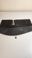 Microsoft Sculpt Ergonomic Wireless Keyboard Model 1559 W/ USB Dongle Tested picture