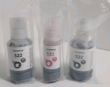 3PK ~ 522 Ink ~2-Black (140ml) / 1-magenta (70ml) ~ High-Yield Refill for Epson  picture