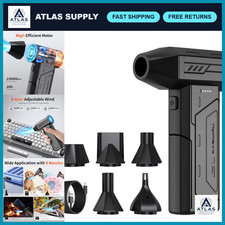 High-Power Cordless Compressed Air Duster, 130K RPM, Rechargeable, 3-Speed Blowe picture