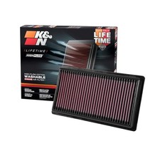 K&N High-Flow Original Lifetime Engine Air Filter: Increase Power: Premium, W... picture