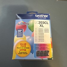 Brother LC203CL XL 3-Pack Color Ink Cartridges Magenta Cyan Yellow Exp: 10/2021 picture