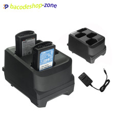 New 4-Slot Battery Cradle with Power Supply for Zebra MC3200 Barcode Scanner picture
