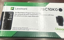 Lexmark 78C10K0 Black Return Program Laser Toner Cartridge CS/CX420/520/620 picture