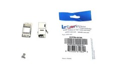 Infinit L-Com Cat6a RJ45 Panel Mount Style 8x8 Shielded Coupler ECF504-SC6A NOS picture