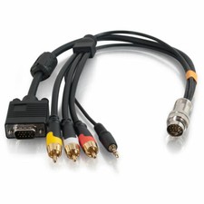 RAPIDRUN 60018  VGA (HD15) + 3.5mm + Composite Video + Stereo Audio Flying Lead picture