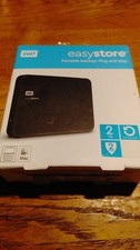 WD easystore 2TB Portable External HDD USB Plug and Play Black Windows/Mac NEW picture