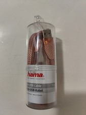Hama Computer HQ 2.0 Data Cable USB-A/USB MicroB M/M 1m Rose Metal Smartphone picture