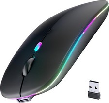 Wireless Bluetooth Mouse, Rechargeable, LED, Silent, Ultra-thin Design (Bluetoot picture