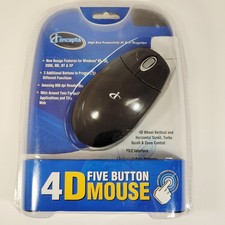 iConcepts 4D Five Button Wheel Scroll Mouse PS/2 Windows 3.1/95/98/2000/ME/NT/XP picture