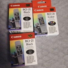 Canon BCI-21. 2 Black And 1 Color picture