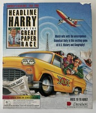 Headline Harry And The Great Paper Race PC Game MS-DOS -  3.5 disks Rare picture