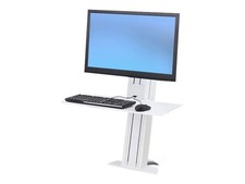 Ergotron 33-420-062 WorkFit-SR Rear Mount Single Short Surface Workstation picture