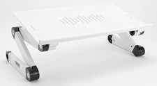 WORKEZ Adjustable Laptop Stand - Height & Cooling, Foldable, WEXL-XL-WHITE picture
