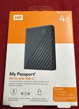 WD 4TB My Passport Portable External Hard Drive Silicon Grey-WDBRMD0040BGY-WESN picture