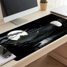 1pc Extended Gaming Mouse Pad And PC Desktop Keyboard Mat - Full Moon with Mou picture