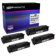 4PK Reman Toner Cartridge for HP 305A LaserJet Pro 400 Colo M451nw M475dn Black picture