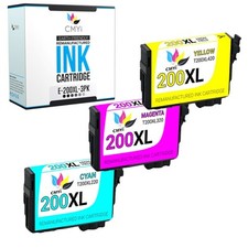 3X CMYi Replacement 200XL Color Ink Cartridges for Epson WorkForce WF2530 WF2540 picture