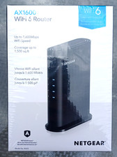 Netgear AX1600 Wifi 6 Router w 1600 Mbps, 1500 ft Coverage, & WPA3 Security NEW picture