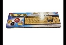 All Star EZ Eyes EE011106 Wired Keyboard Large Print As Seen on TV - Open Box picture
