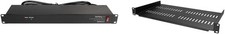 StarTech.com 8 Outlet Horizontal 1U Rack Mount PDU Power 8 Outlets, Black  picture