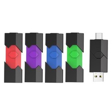 Lot USB 2.0 1/10PCS 32GB 64GB 128GB Retractable USB Type-C For iPhone 15 Android picture