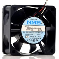 NMB 2410ML-05W-B69 6025 24V 0.17A 6CM 3-Wire Inverter Cooling Fan picture