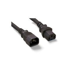 6ft Monitor to Computer Power Extension Cable C13 C14 - Black picture