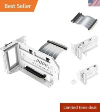 Gen5 Vertical Graphics Card Holder, PCIe 5.0 Riser White picture
