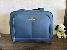 Samsonite Laptop Bag Briefcase Tablet iPad Carrying Case Blue Travel Organizer picture