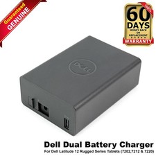 Dell Latitude 7202 7212 7220 Rugged Tablet Dual Battery Charger CHRG01M17 F8JP1 picture