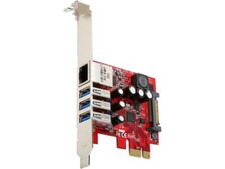 StarTech.com 3-port PCI Express USB 3.0 card + Gigabit Ethernet Model PEXUSB3S3G picture
