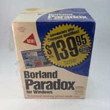 Borland Paradox 1.0, Windows, sealed 3.5