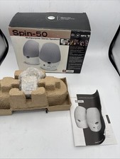 LabTec Spin 50 Retro Gaming Computer Speakers Wired 3.5mm Beige Set picture