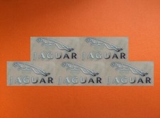 5 pcs Sticker for Jaguar Skylake Silver Chrome Color Logo Badge 30mm x 16mm picture