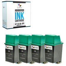 Compatible CMYi Black Ink Lot fits HP 26 for DesignJet DeskJet DeskWriter picture
