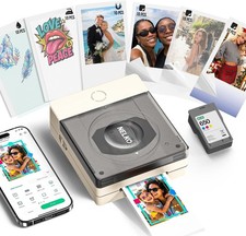 Nelko PP02 2x3 Portable Inkjet Photo Printer Bluetooth Greige picture