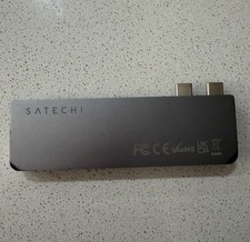 Satechi USB-C Pro Hub Mini Adapter Space Gray (6-in-1 Dual Type-C Expansion Hub) picture