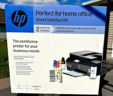 HP Smart Tank Plus 570 Wireless All-in-One Ink Tank Printer New Sealed 5HX14A picture