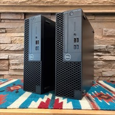 LOT OF 2 Dell Optiplex 3060 SFF Win11 Desktop PC i3-8100 8GB 256SSD Radeon 550 picture