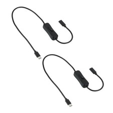 1.64ft USB Extension Cable with Switch Type C Adapter Data Power Cord 2pcs] picture