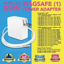 ADAPTER for APPLE MAGSAFE 85W CHARGER MACBOOK AIR PRO A1278 A1286 A1290 picture