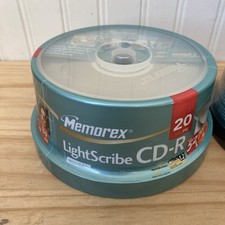 Memorex LightScribe CD-R 52X 700MB 80min 20 Disc Pack Brand NEW Factory Sealed picture