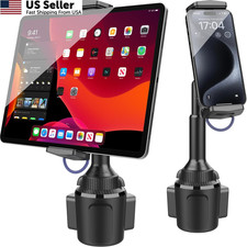 APPS2Car Solid Cup Holder Tablet Mount for Car, 4.7 to 12.9 inches, Black picture