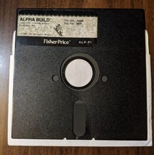 Fisher Price ALPHA BUILD 1985 Apple II & IBM PC - Floppy Disk Leaning Software  picture