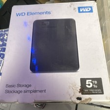 Western Digital WD Elements 5TB Portable External HDD, Black picture